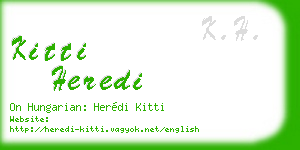 kitti heredi business card